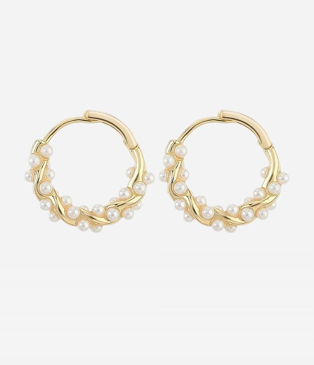 Adriana Pearl Hoops