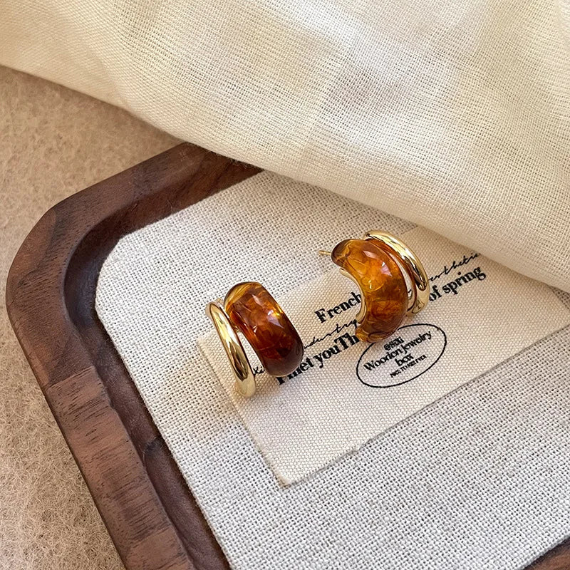 Amber Hoops