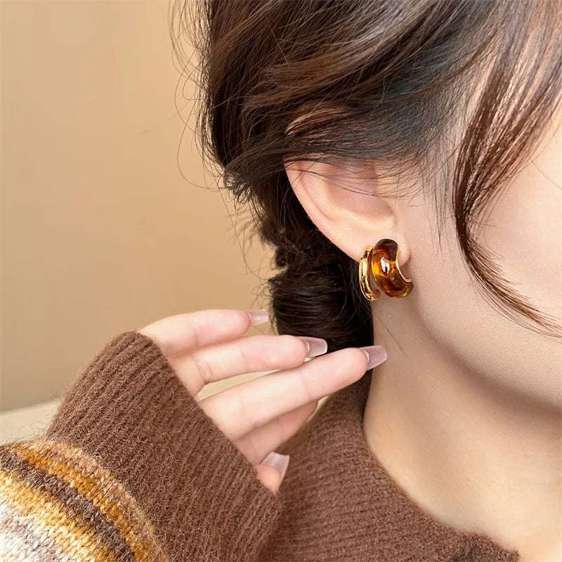 Amber Hoops