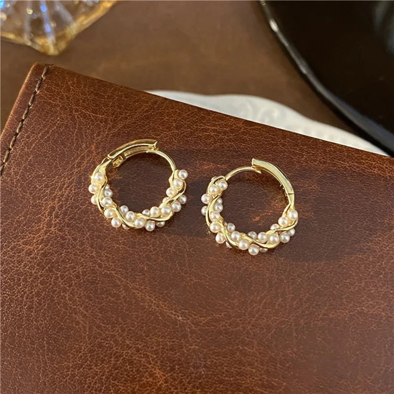 Adriana Pearl Hoops