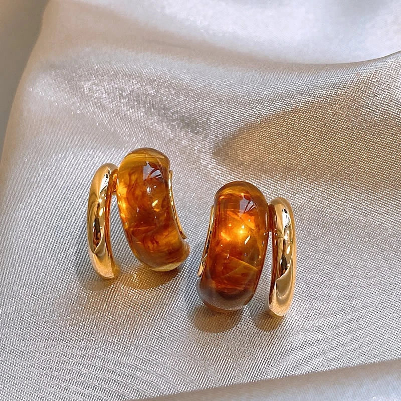 Amber Hoops