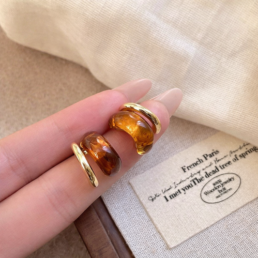 Amber Hoops